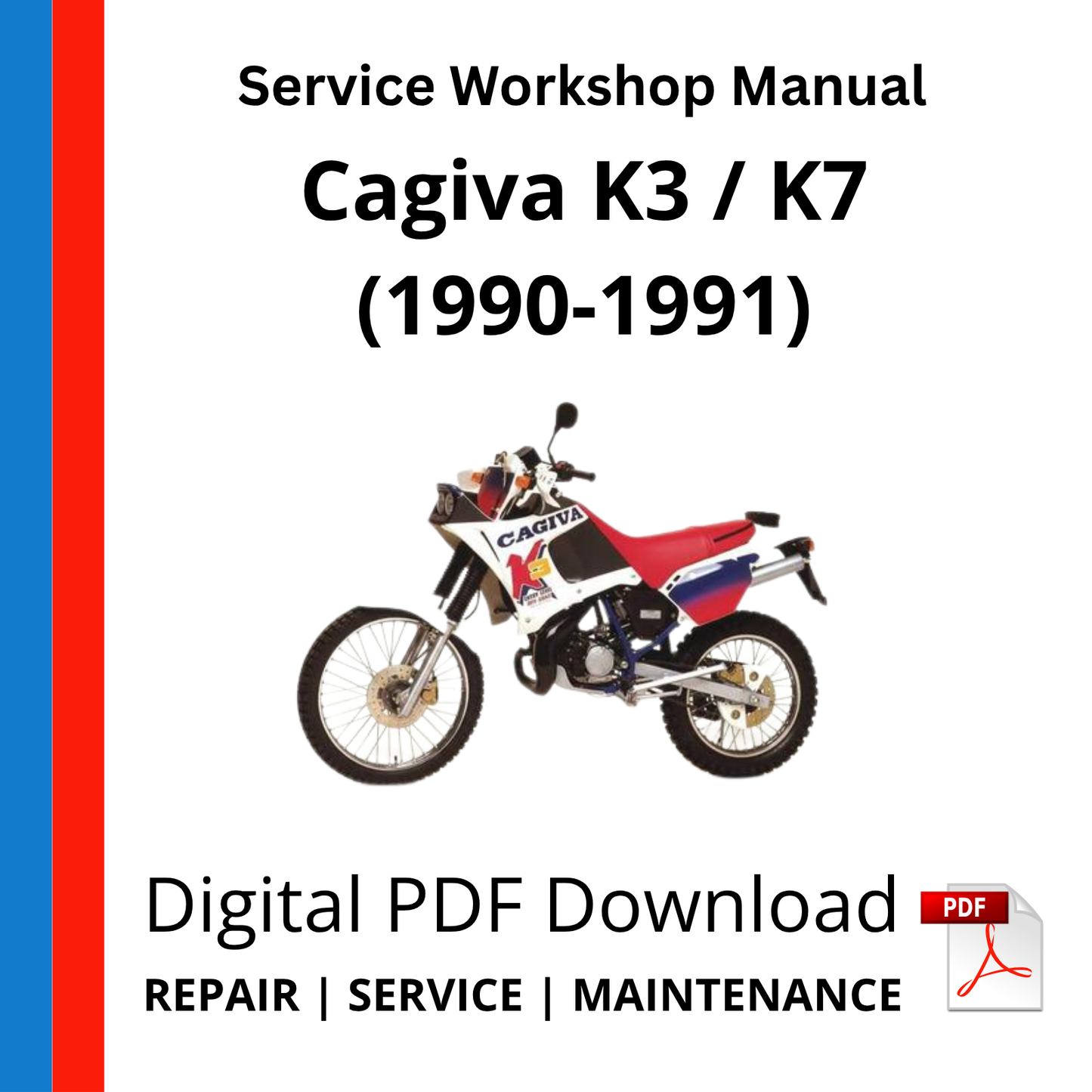 Cagiva K3 / K7 (1990-1991) Service Workshop Manual