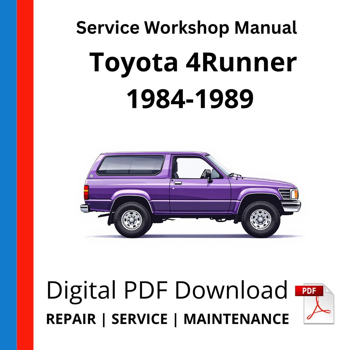 Toyota 4Runner N60 1984-1989 Service Workshop Manual