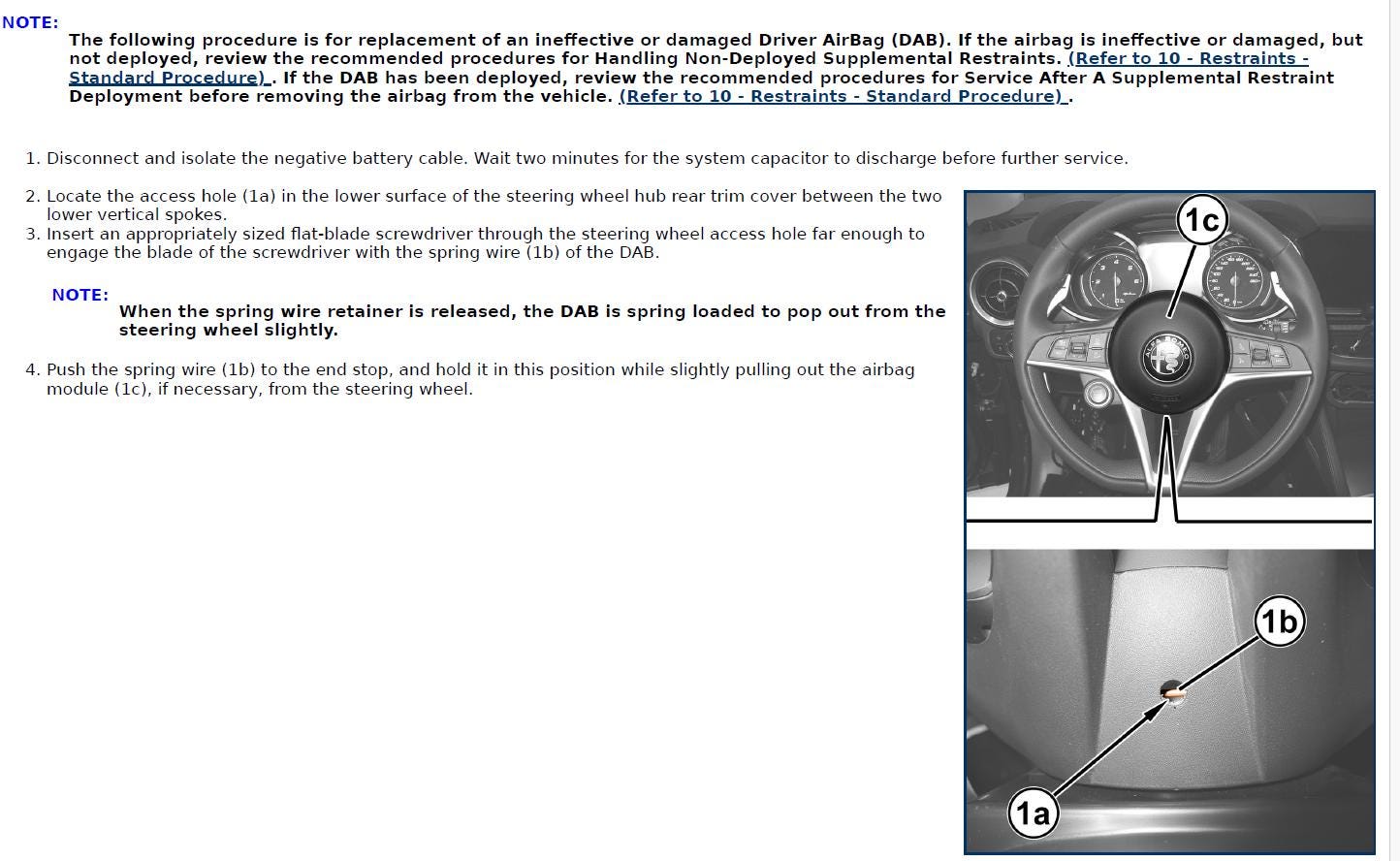 Alfa Romeo Stelvio 2020-2024 Service Workshop Manual