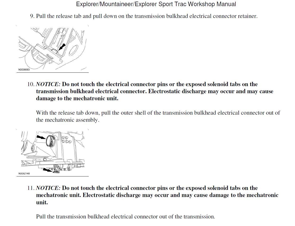 Ford Explorer 2006-2010 Service Workshop Manual