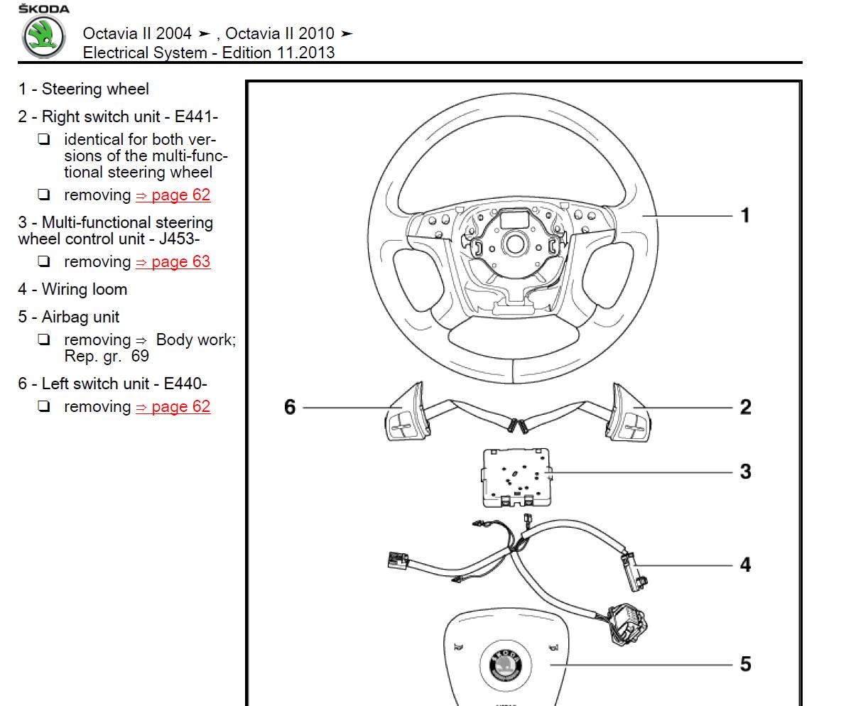 Skoda Octavia 2004-2012 Service Workshop Manual