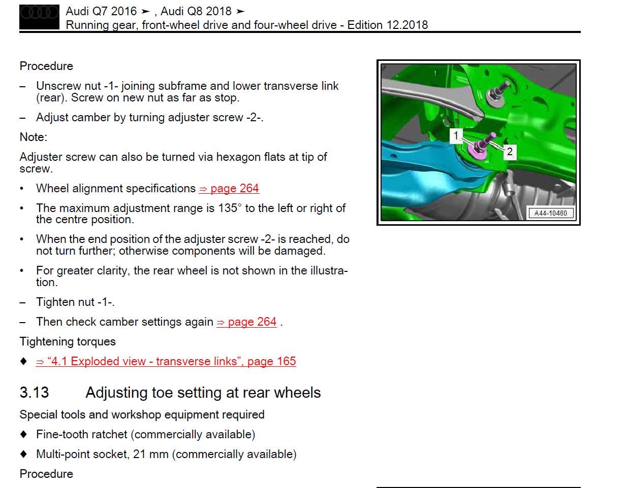 Audi Q8 2018-2020 Service Workshop Manual