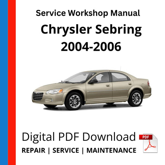 Chrysler Sebring 2004-2006 Service Workshop Manual