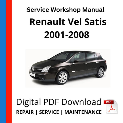 Renault Vel Satis 2001-2008 Service Workshop Manual