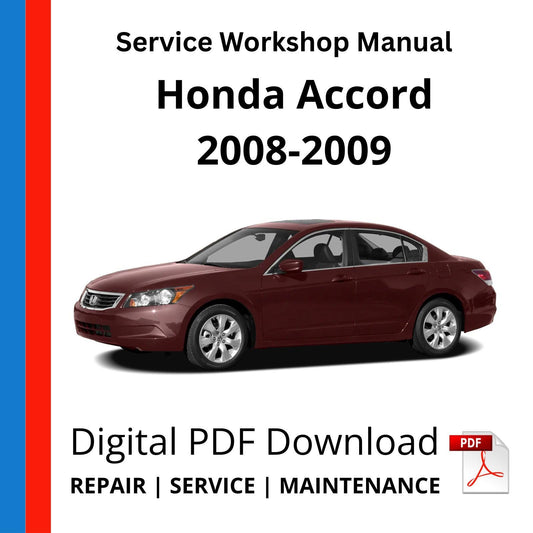 Honda Accord 2008-2009 Service Workshop Manual