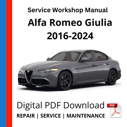 Alfa Romeo Giulia 2016-2024 Service Workshop Manual