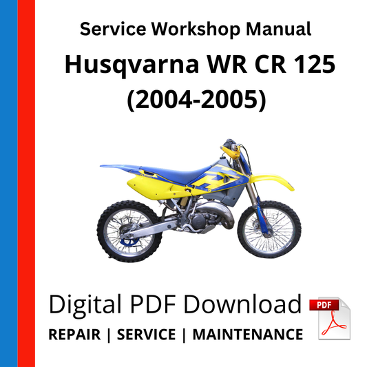 Husqvarna WR CR 125 (2004-2005) Service Workshop Manual