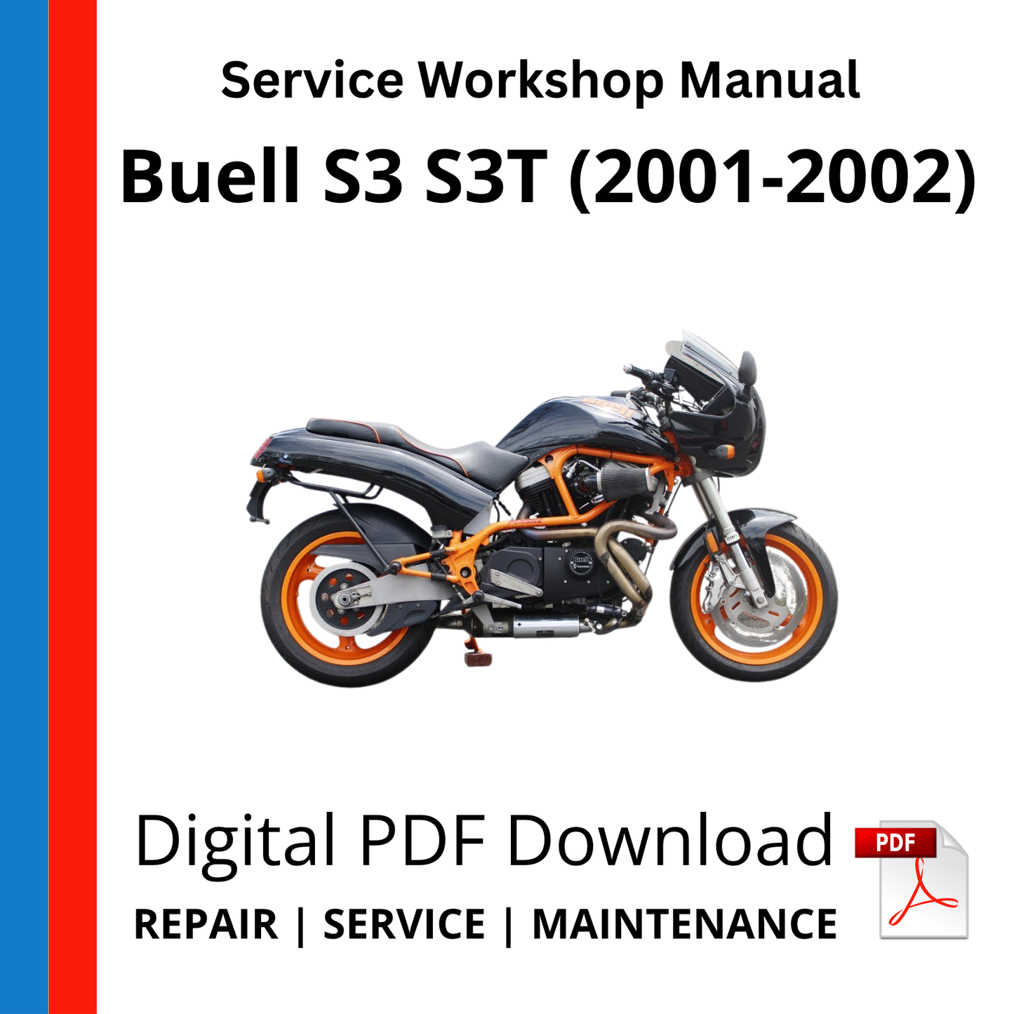 Buell S3 S3T (2001-2002) Service Workshop Manual