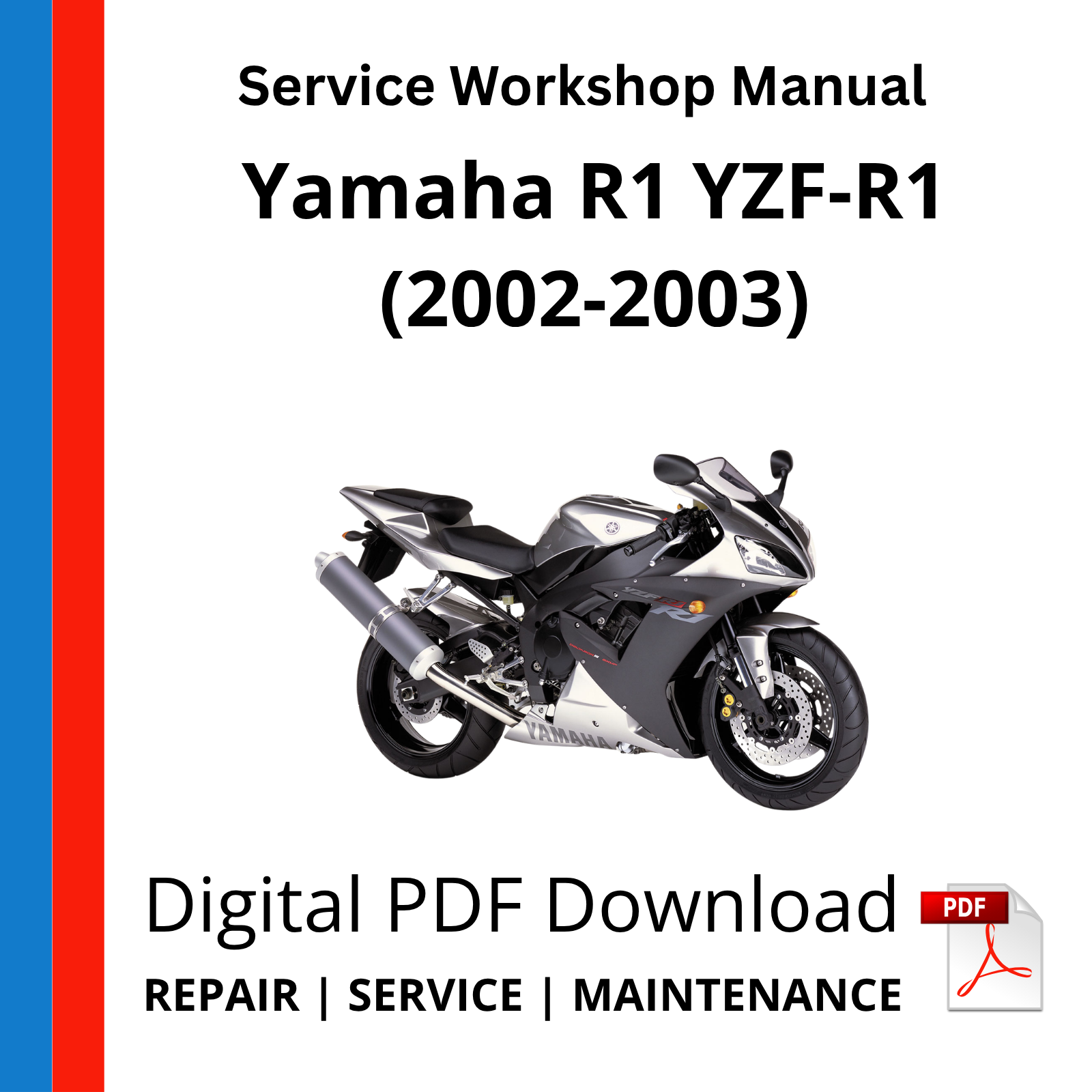 Yamaha R1 YZF-R1 (2002-2003) Service Workshop Manual – Service Manual ...
