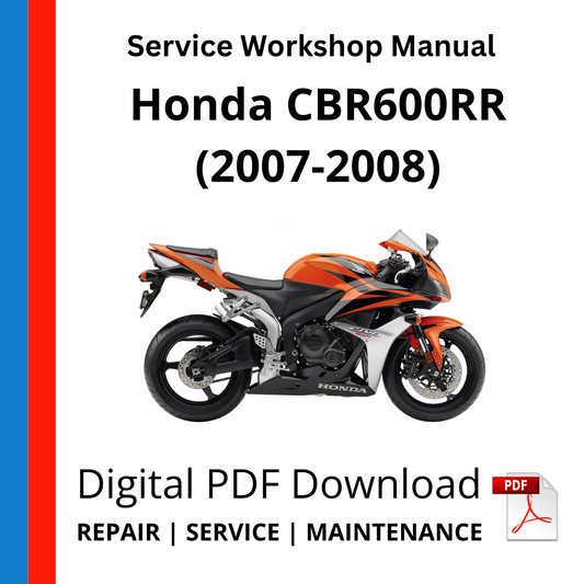 Honda CBR600RR (2007-2008) Service Workshop Manual