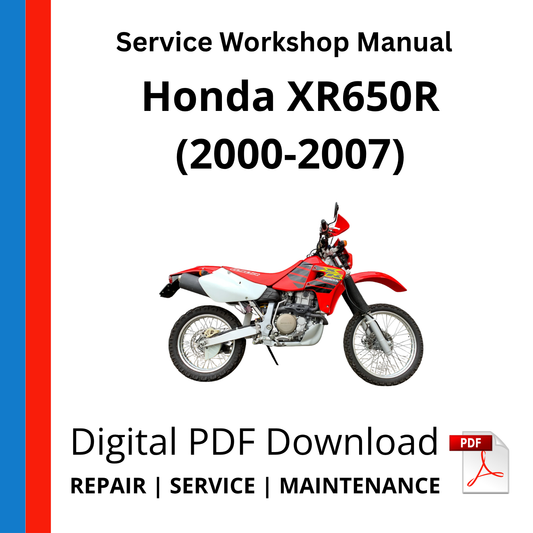 Honda XR650R (2000-2007) Service Workshop Manual