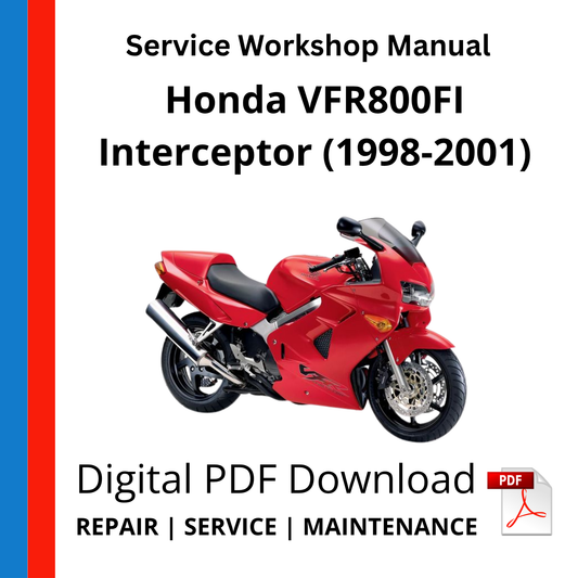Honda VFR800FI Interceptor (1998-2001) Service Workshop Manual