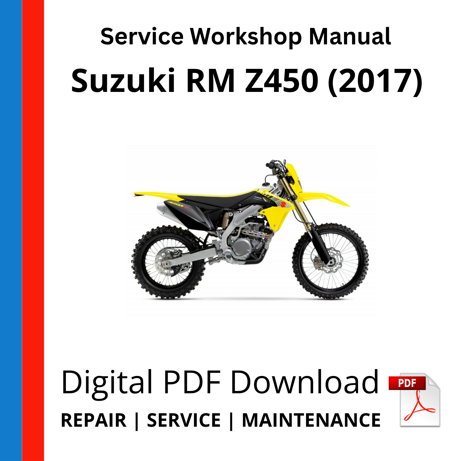 Suzuki RM Z450 (2017) Service Workshop Manual – Service Manual Experts