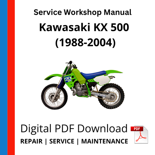 Kawasaki KX 500 (1988-2004) Service Workshop Manual