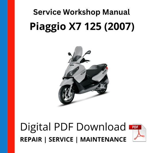 Piaggio X7 125 (2007) Service Workshop Manual