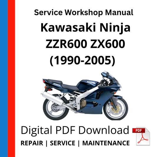 Kawasaki Ninja ZZR600 ZX600 (1990-2005) Service Workshop Manual