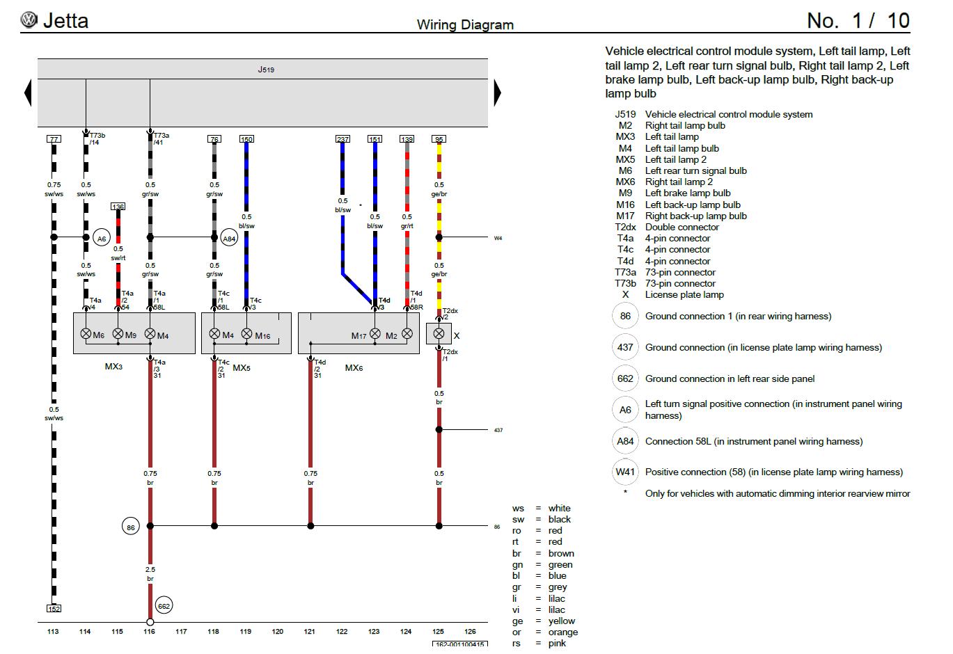 Volkswagen Jetta 2010-2018 Service Workshop Manual