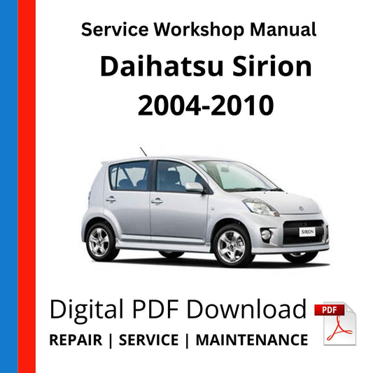Daihatsu Sirion 2004-2010 Service Workshop Manual