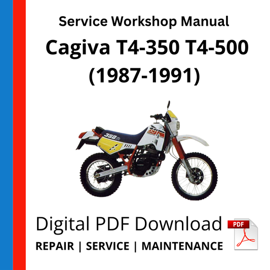 Cagiva T4-350 T4-500 (1987-1991) Service Workshop Manual