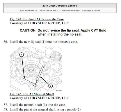 Jeep Patriot 2011-2016 Service Workshop Manual