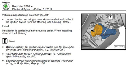 Skoda Roomster 2006-2015 Service Workshop Manual