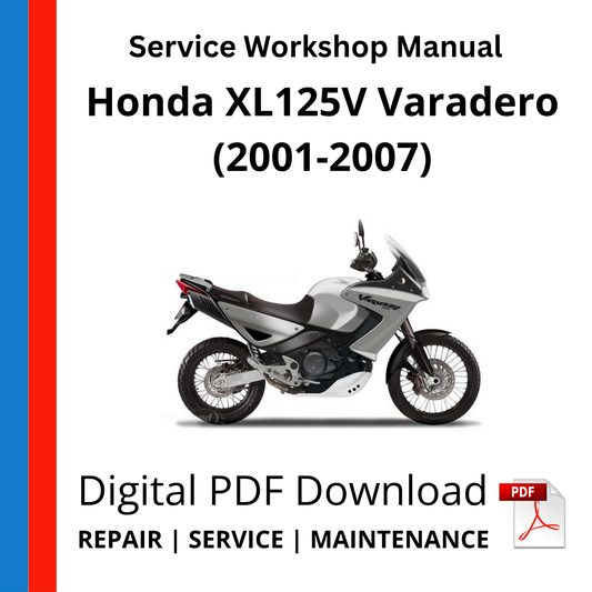 Honda XL125V Varadero (2001-2007) Service Workshop Manual