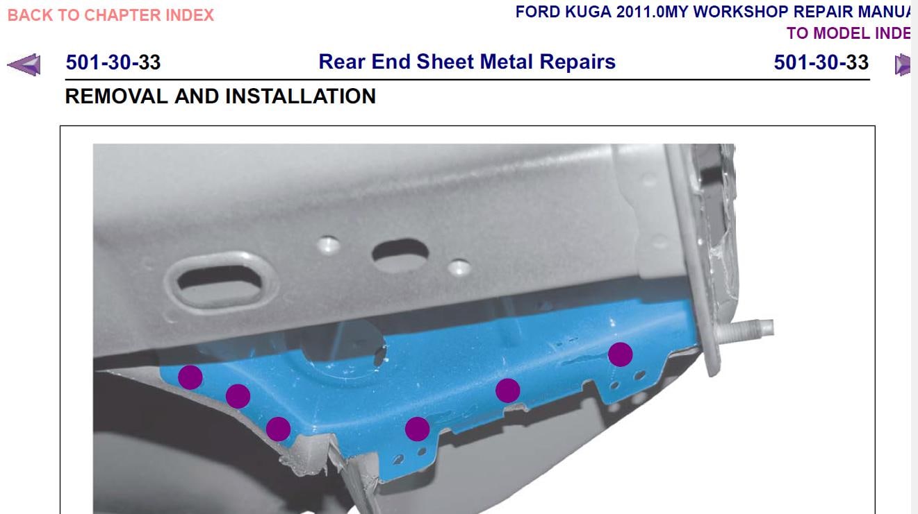 Ford Kuga 2008-2013 Service Workshop Manual