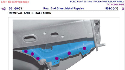 Ford Kuga 2008-2013 Service Workshop Manual