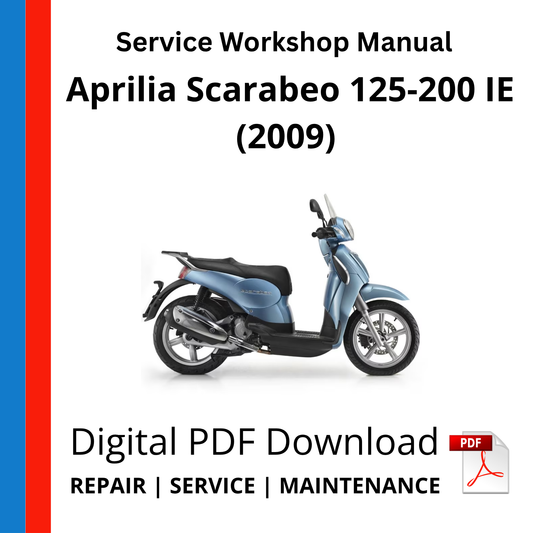 Aprilia Scarabeo 125-200 IE (2009) Service Workshop Manual