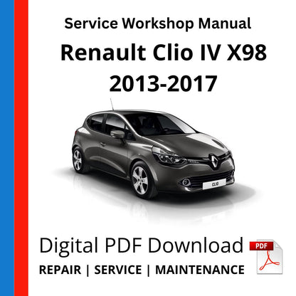 Renault Clio IV X98 2013-2017 Service Workshop Manual