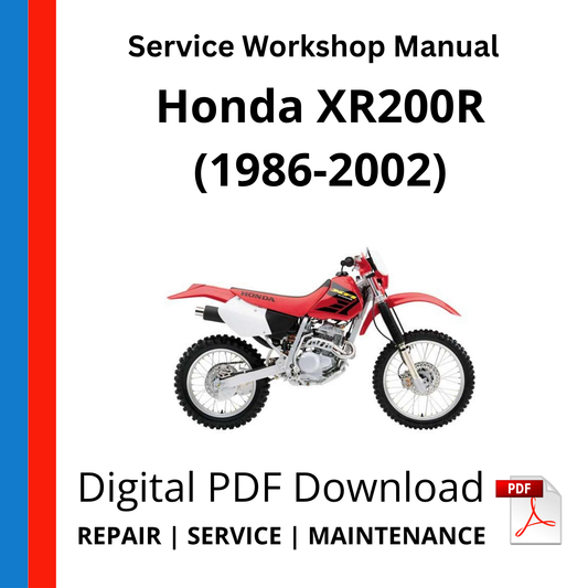 Honda XR200R (1986-2002) Service Workshop Manual