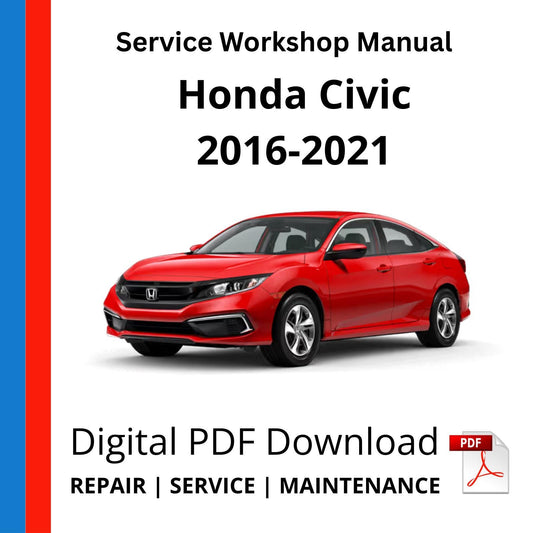 Honda Civic 2016-2021 Service Workshop Manual