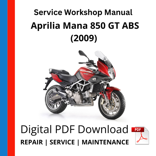 Aprilia Mana 850 GT ABS (2009) Service Workshop Manual
