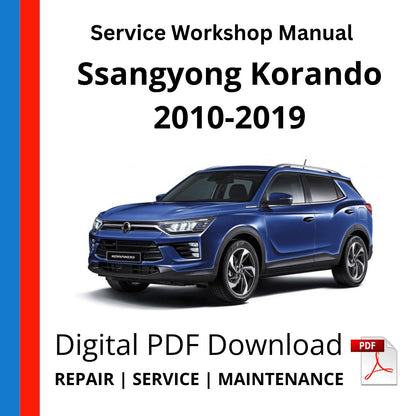 Ssangyong Korando 2010-2019 Service Workshop Manual