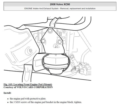 Volvo XC90 2003-2012 Service Workshop Manual