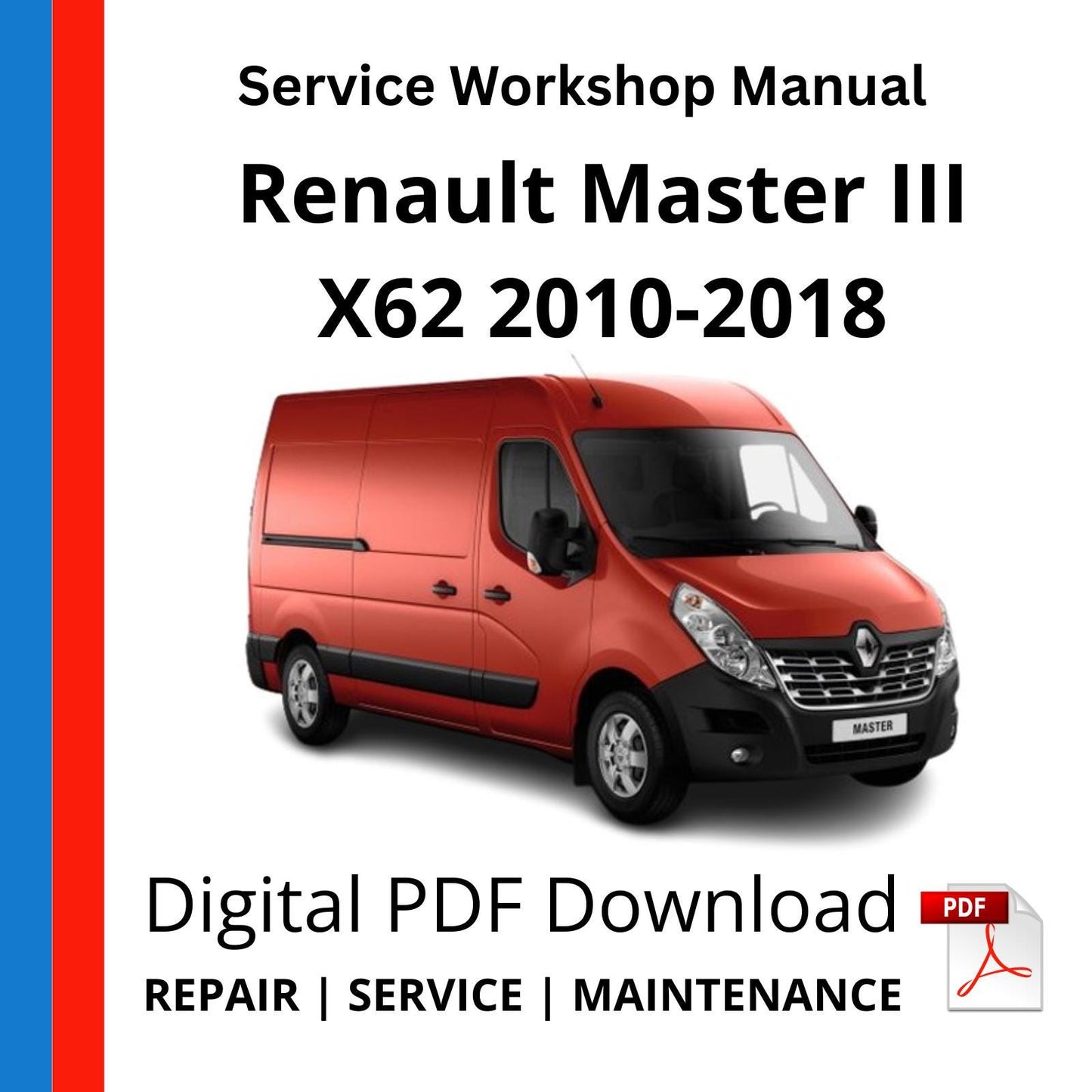Renault Master III X62 2010-2018 Service Workshop Manual