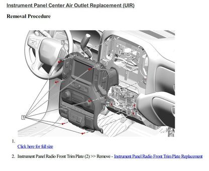 Chevrolet Silverado 1500 2020 Service Workshop Manual