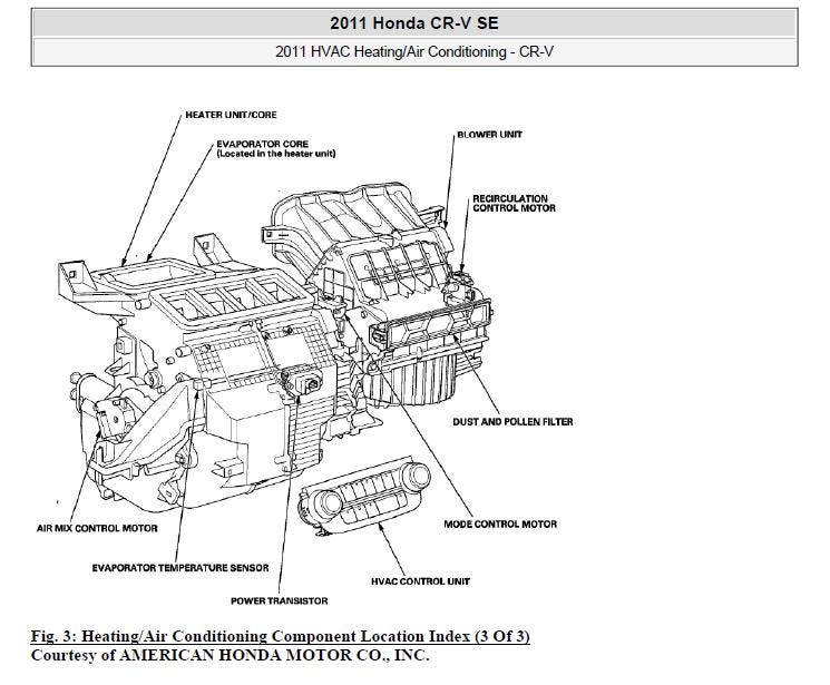 Honda CR-V 2007-2011 Service Workshop Manual