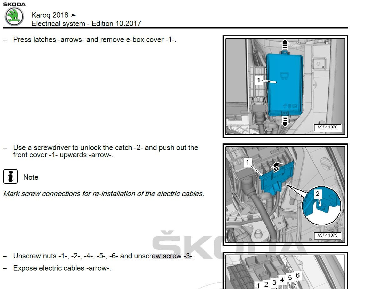 Skoda Karoq 2018-2020 Service Workshop Manual