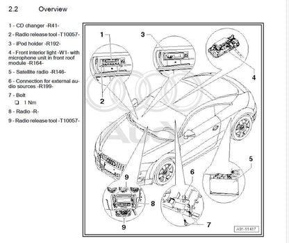 Audi TT MK2 2006-2014 Service Workshop Manual