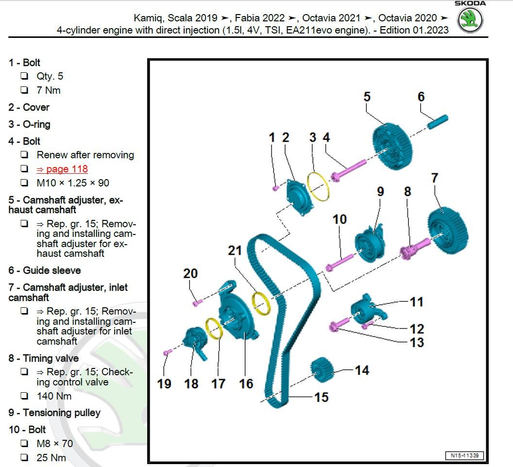 Skoda Fabia 2021-2025 Service Workshop Manual