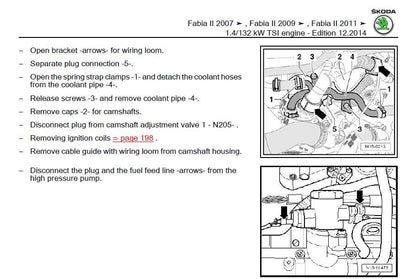 Skoda Fabia 2007-2014 Service Workshop Manual